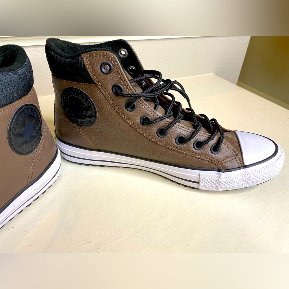 Brown Converse High Tops Boot Sneaker| Unisex | Men’s Size 8 or Women’s Size 10